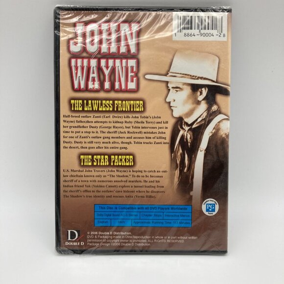 John Wayne DVD The Lawless Frontier and The Star Packer Factory Sealed - Picture 2 of 2